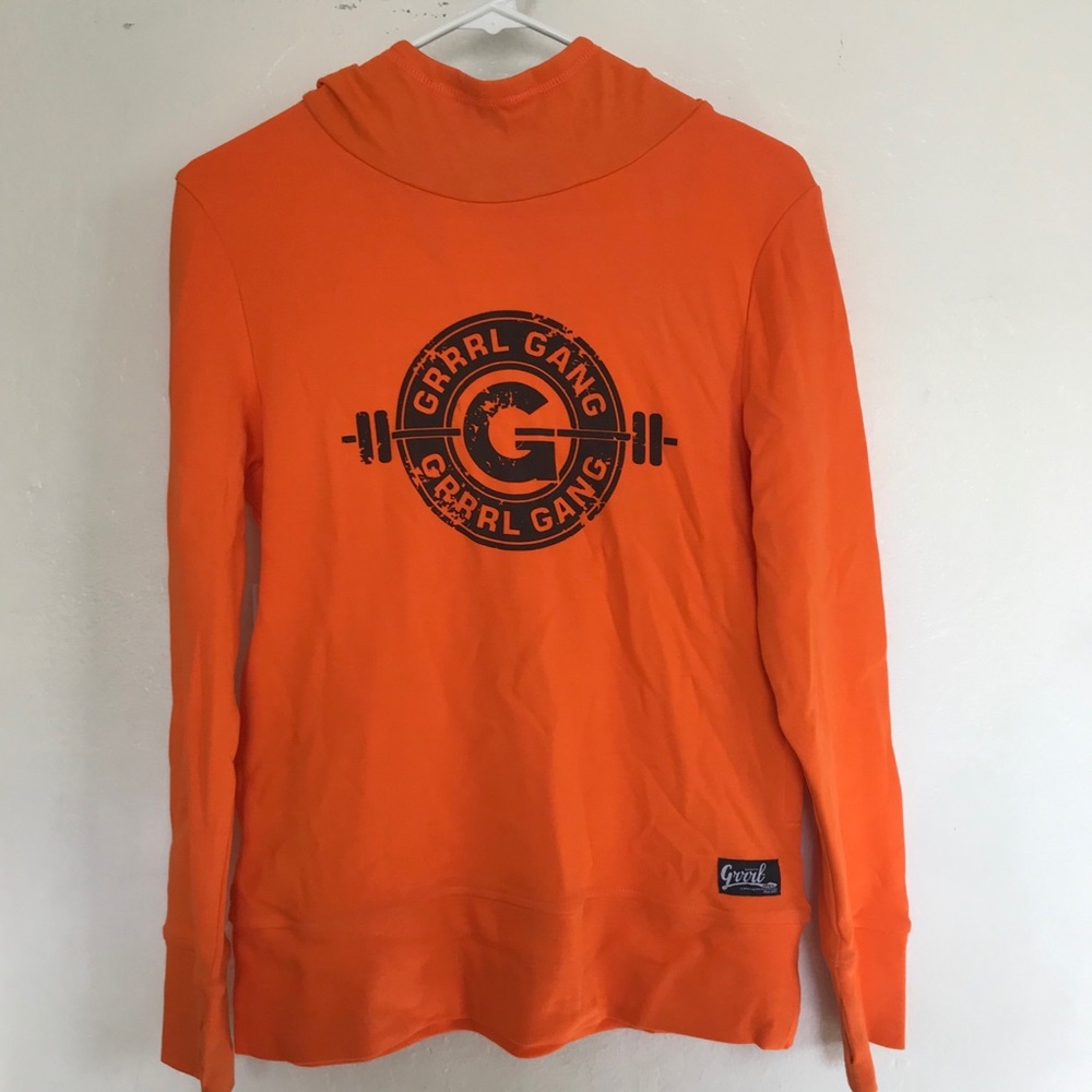 Classic Grrrl Gang Orange Hoodie